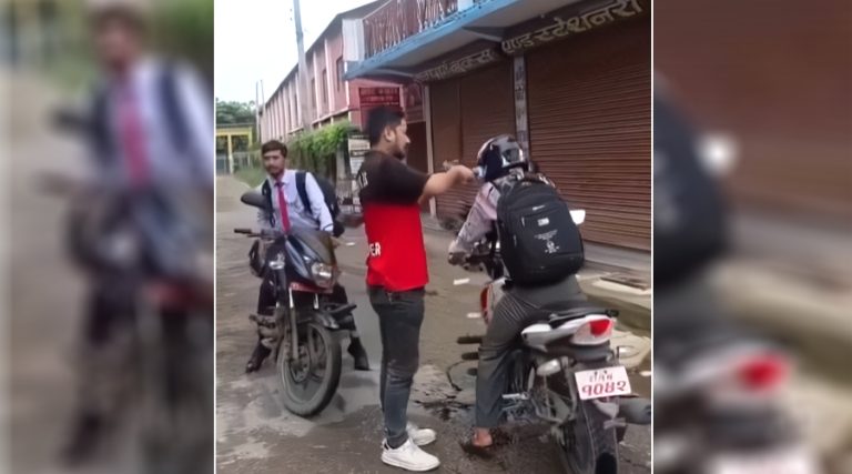दाङको घोराही उपमहानगरका शिक्षा अधिकृतमाथि वडा सदस्यद्वारा मोबिल खन्याएर दुर्व्यवहार