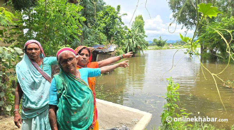 नहरको निकास थुन्दा डुब्यो डरौल गाउँ, २०० बिघा खेत जलमग्न  