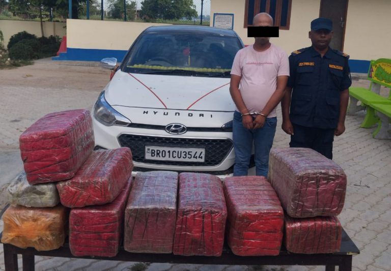 १०२ किलोभन्दा बढी गाँजासहित भारतीय नागरिक पर्साबाट पक्राउ
