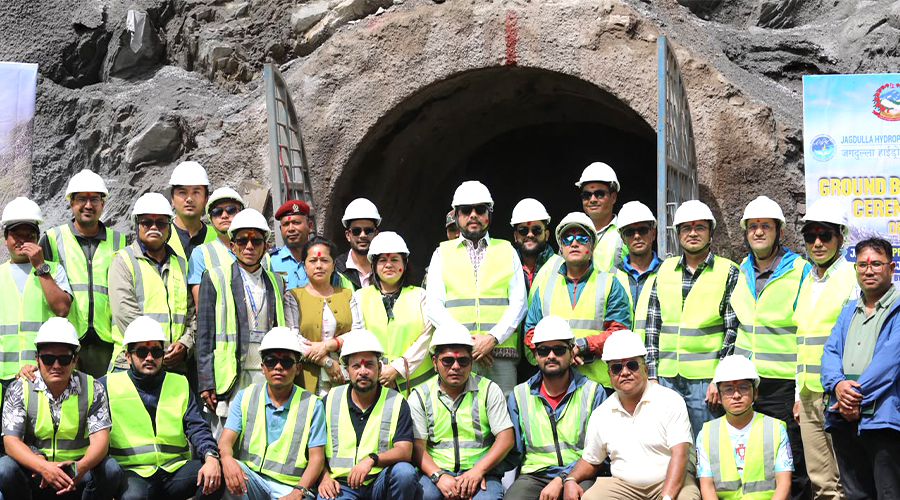 डोल्पामा १०६ मेगावाटको जगदुल्ला जलविद्युत् आयोजनाको मुख्य सुरुङ निर्माण सुरु
