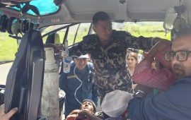 बझाङ जिप दुर्घटनाका घाइतेको हेलिकप्टरमार्फत उद्धार