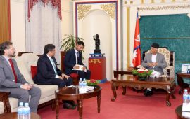 नेपालका लागि पाकिस्तानी राजदूतले राष्ट्रपतिसँग गरे बिदाइ भेट