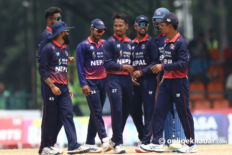 कर्नाटकलाई ७२ रनमा अलआउट गर्दै अभ्यास खेलमा नेपालको जित