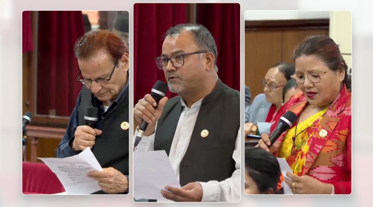 विकास निर्माण, प्राकृतिक प्रकोप र सुशासनका मुद्दामा सांसदहरूको ध्यानाकर्षण