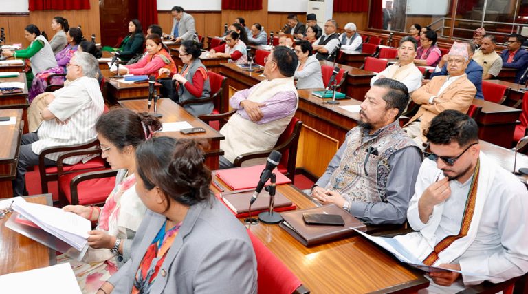 जनसुरक्षा, विकास र सुशासनबारे राष्ट्रिय सभा सांसदले गराए सरकारको ध्यानाकर्षण