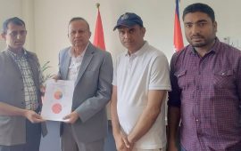 एमाले पुनर्गठन अभियानले महासचिव पोखरेललाई बुझायो सर्वेक्षण प्रतिवेदन
