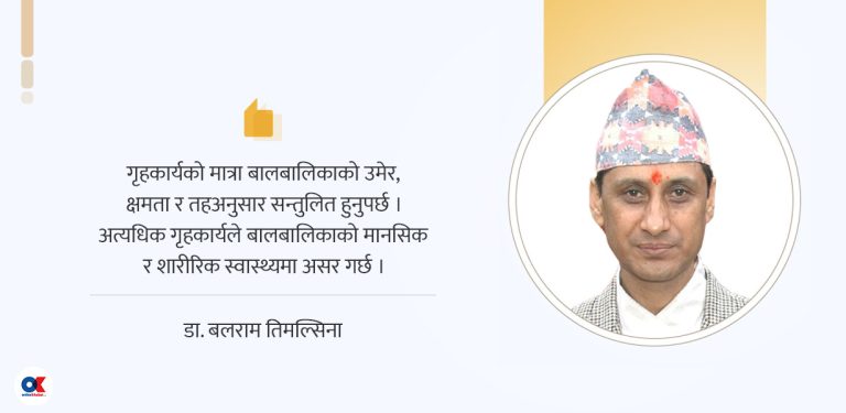 विद्यार्थीलाई गृहकार्य : आवश्यकता कि बोझ ?