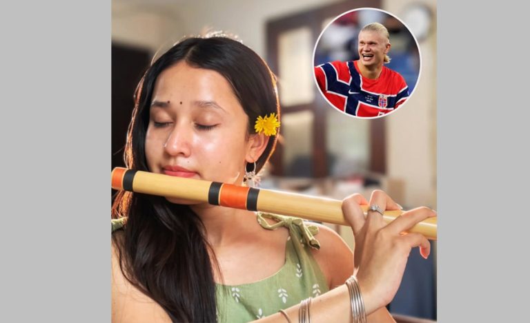 नेपाली किशोरीले बाँसुरी बजाएको भिडियोमा कमेन्ट गर्दै हालान्डले लेखे- ‘नाइस’