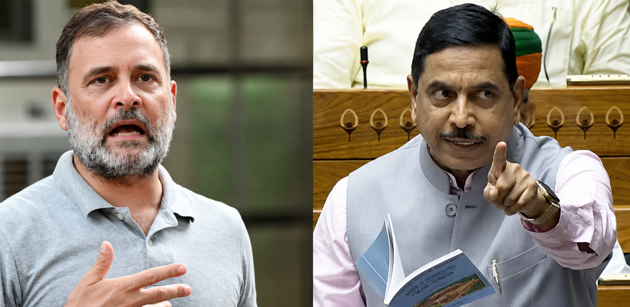 भारतका नयाँ शिक्षामन्त्री प्रल्हाद जोशीप्रति राहुल गान्धीको कटाक्ष : बलात्कारीलाई बचाउने व्यक्ति