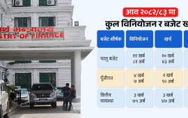 विनियोजनको आधा पनि भएन विकास खर्च