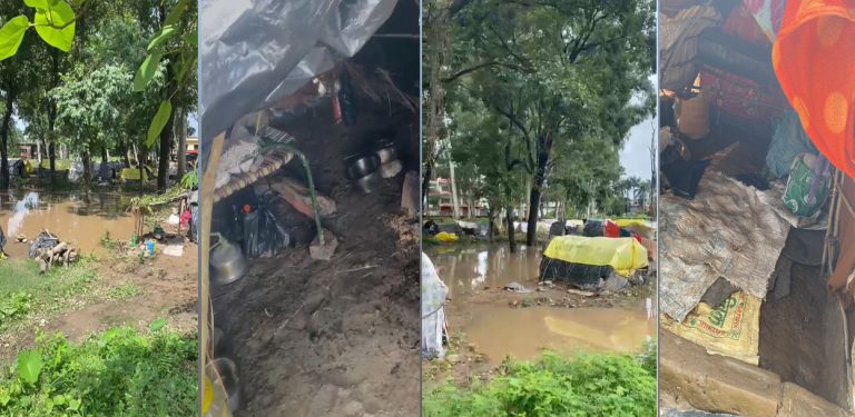 सेल्टर डुबेपछि आरक्षपीडित– ‘सरकारले लखेट्दै आएको थियो, अब त वर्षाले पनि लखेट्यो’
