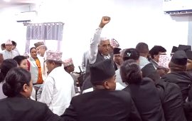 कर्णालीको संसद्‌मा गुन्जियो मुर्दावादको नारा, बैठक निरन्तर अवरुद्ध 