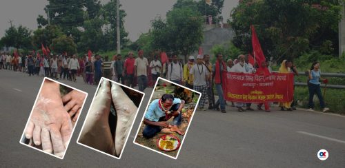 मिटरब्याज पीडितको मार्चपास : दैनिक २० किलोमिटर हिँडाइ, सुन्निन थाले पैताला