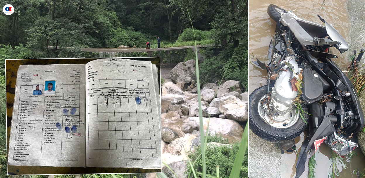 सिमखोला बाढीले बगाएको स्कुटर भेटियो, चालक अझै बेपत्ता