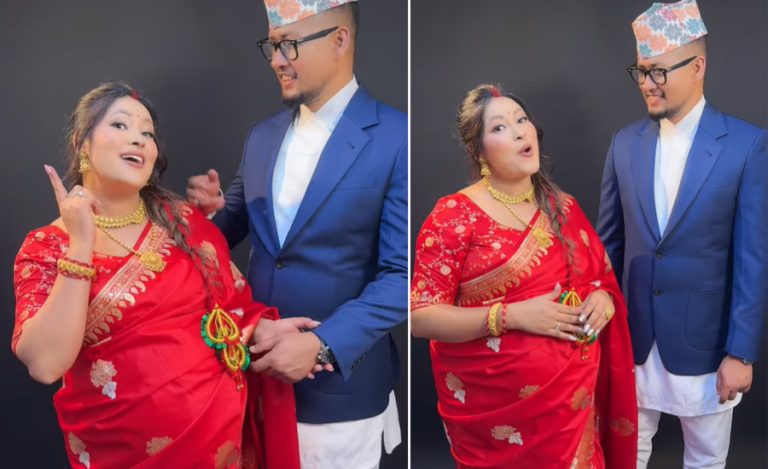 आमा बन्दै गायिका सुनिता दुलाल, बेबी-बम्प देखाएर तीज गीतमा नाचिन्