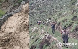 हुम्लामा अचानक बाढी, तिलगाउँ छाडेर गुम्बामा गाउँले 