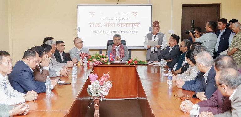 त्रिविलाई उत्कृष्ट संस्थामा विकसित गर्छु– उपकुलपति थापा