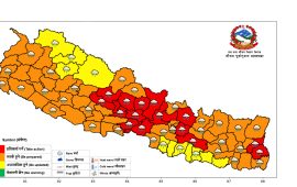 आज र भोलि २३ जिल्लामा बाढीको उच्च जोखिम, राति गाडी नचलाउन चेतावनी