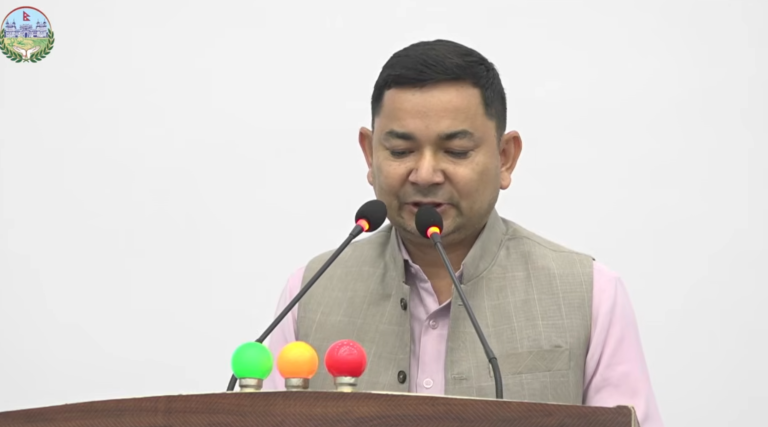 मधेश प्रदेश सभाको अवरोध हट्यो, विनियोजन विधेयक प्रस्तुत