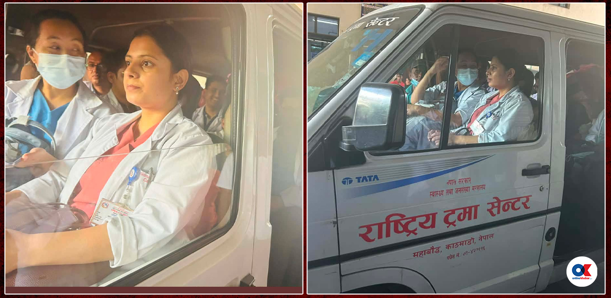 ट्रमा सेन्टरका डाक्टरको टोली बाढी प्रभावित क्षेत्रतर्फ हिँड्यो