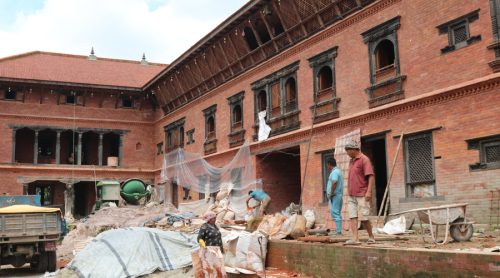 भद्रकाली मन्दिरको पुनर्निर्माण कार्य धमाधम