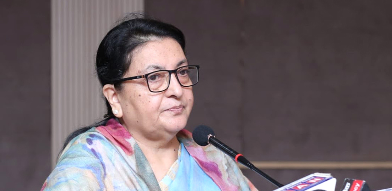 युवासँग पूर्वराष्ट्रपति भण्डारीको आग्रह- तथ्य र तर्कमा आधारित राजनीतिक धारणा बनाउनुस्