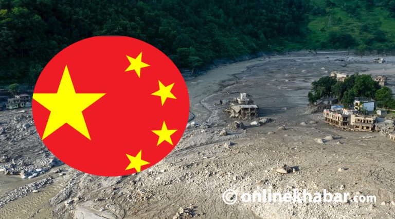 रसुवा बाढी : चीनद्वारा २० लाख अमेरिकी डलर सहयोग