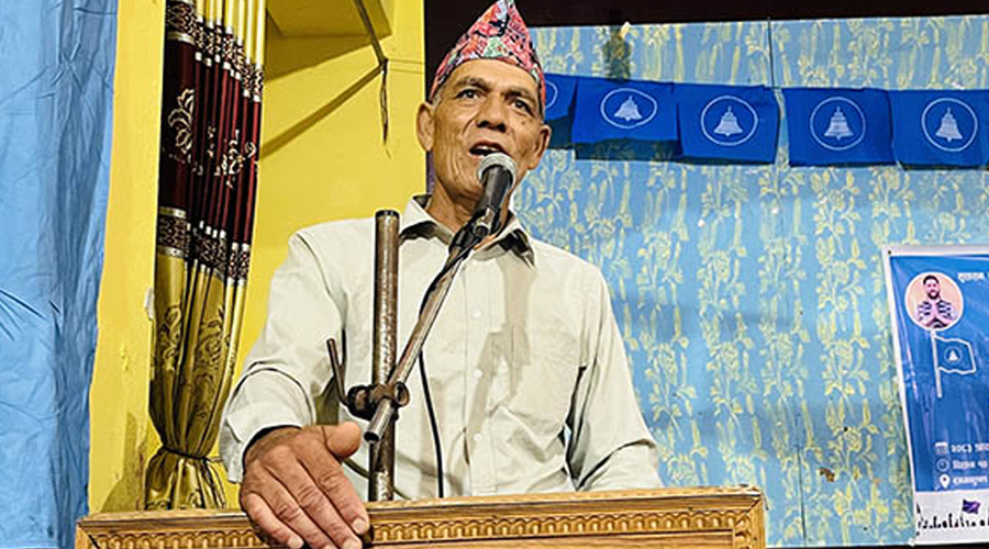 रास्वपा बागलुङको जिल्ला सभापतिमा ढालेन्द्र रायमाझी