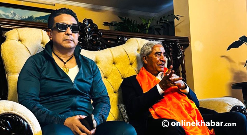 दीपक मनाङेले महाराजगञ्ज पुगेर देउवालाई भेटे