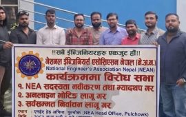 इन्जिनियर्स एसोसिएसनमा अनलाइन भोटिङ र सदस्यता नवीकरणको माग राख्दै आन्दोलन