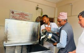 अर्जुनचौपारीमा सञ्चालनमा आयो दुग्ध चिस्यान केन्द्र