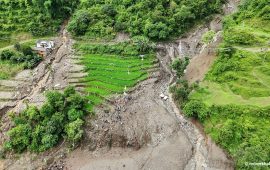 जाजरकोटमा पहिरो : नलगाडका १९ घरपरिवार प्रभावित