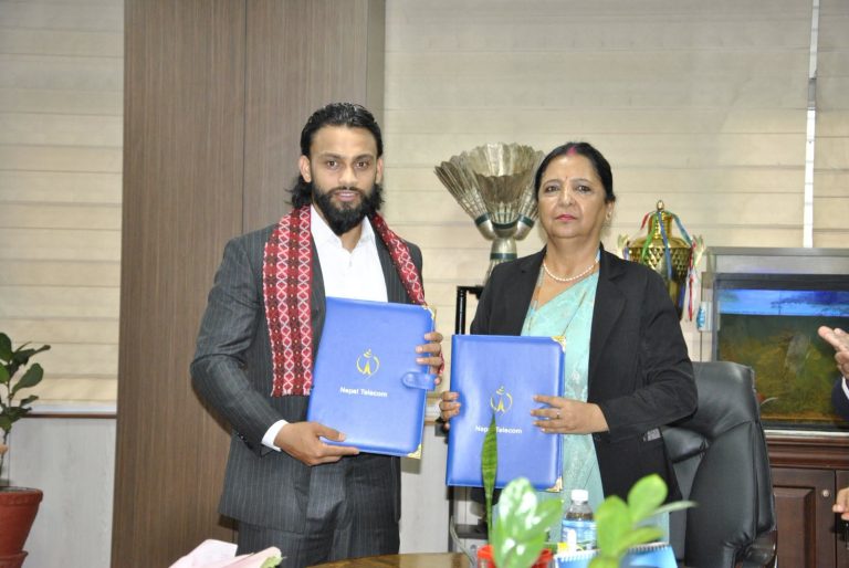 क्रिकेटर कुशल भुर्तेल नेपाल टेलिकमको ब्रान्ड एम्बासडर नियुक्त