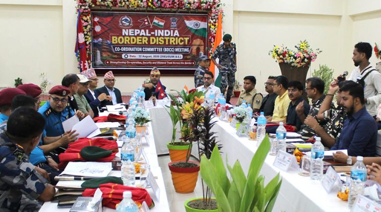 नेपाल-भारत सीमा सुरक्षा बैठक : लागुऔषधदेखि नेपाली किसान पक्राउ परेका विषयमा छलफल