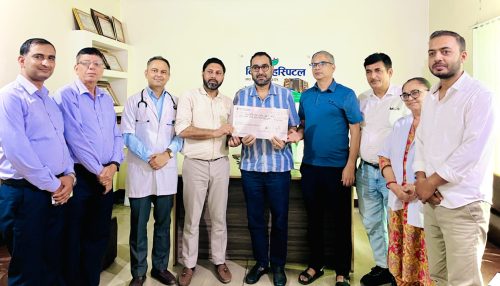 भोटेकोशी पीडितलाई निसर्ग हस्पिटलको ११ लाख ११ हजार १११ रुपैयाँ सहयोग, यसपालि तीज कार्यक्रम नगर्ने