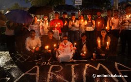गरिमा चौधरीको न्यायका लागि काठमाडौंमा आज पनि प्रदर्शन (तस्वीरहरू)