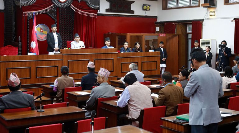 ४ दिनपछि बस्नेगरी राष्ट्रिय सभाको बैठक स्थगित