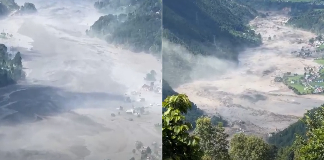 रसुवाको भोटेकोशी नदीमा ठूलो बाढी, नदी आसपास क्षेत्रमा सचेत रहन आग्रह