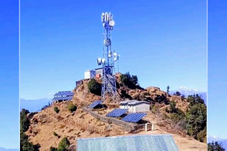 रोल्पामा टेलिफोन टावर छ, भरपर्दो सेवा छैन
