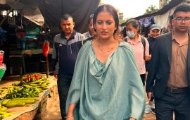भृकुटीमण्डपमा मन्त्री सिता बादीको अनुगमन
