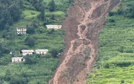 रातापानीमा निरन्तर पहिरो