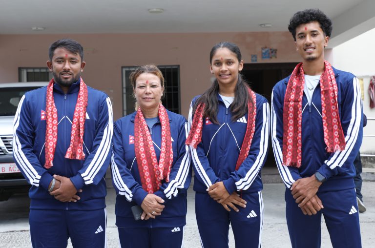 टेनिस टोलीले २०औं एसियाडको तयारी भारतमा गर्ने