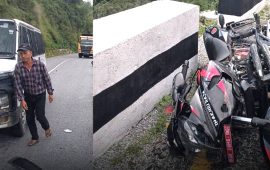 रुकुम पश्चिममा भ्यान र मोटरसाइकल ठोक्किँदा एक जनाको मृत्यु