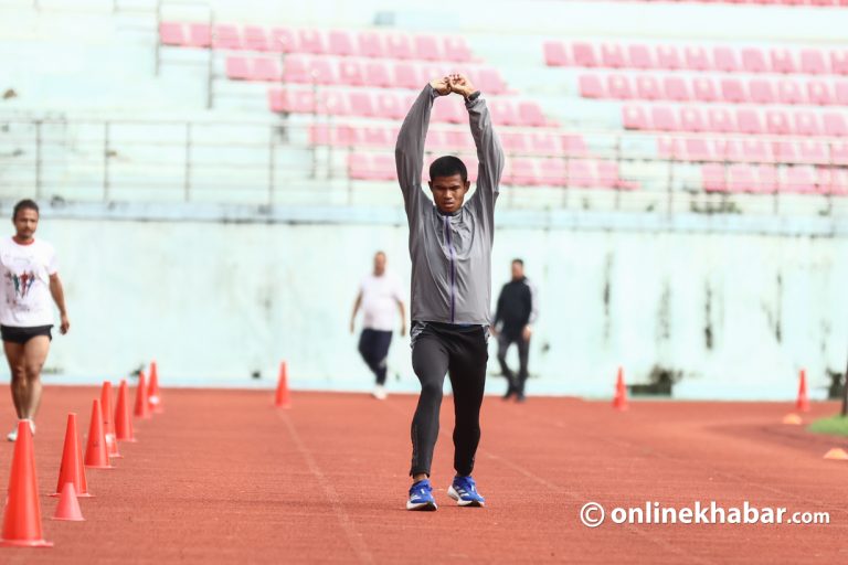२०औं एसियन गेम्स : ८ सय मिटर दौडमा हिट चरणबाटै बाहिरिए नेपालका सोम आठौं