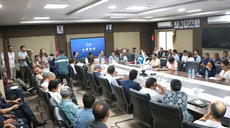 खोज, उद्धार, राहत र शव व्यवस्थापनबारे विषयगत मन्त्रालय र सहयोगी निकायबीच छलफल