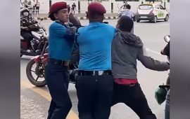 बानेश्वर चोकमा महिला प्रहरीमाथि कुटपिट