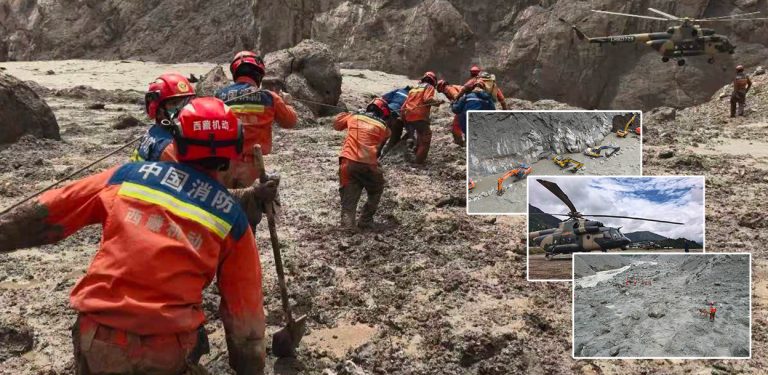 केरुङ विपत्तिमा चीनको युद्धस्तरको उद्धार अभियान