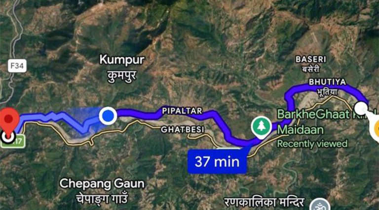 धादिङ सदरमूकाम जोड्ने वैकल्पिक सडक सञ्चालनमा
