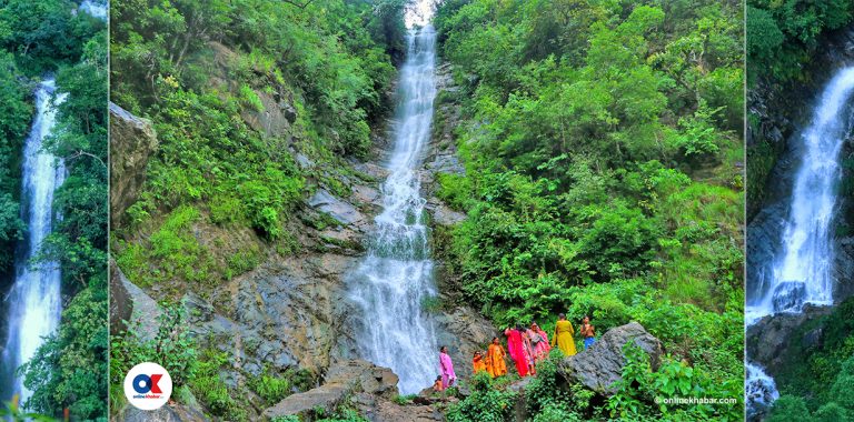 पर्यटकका लागि प्राकृतिक गनतव्य बन्दै सल्यानको ‘धागेछरा झरना’
