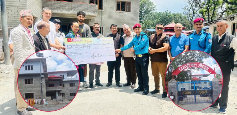 जेनजी आन्दोलनमा ध्वस्त गौशाला वृत्तको भवन पुनर्निर्माण